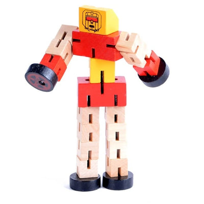 Bloques giratorios de madera transformables para robots (hazlo tú mismo) - 715