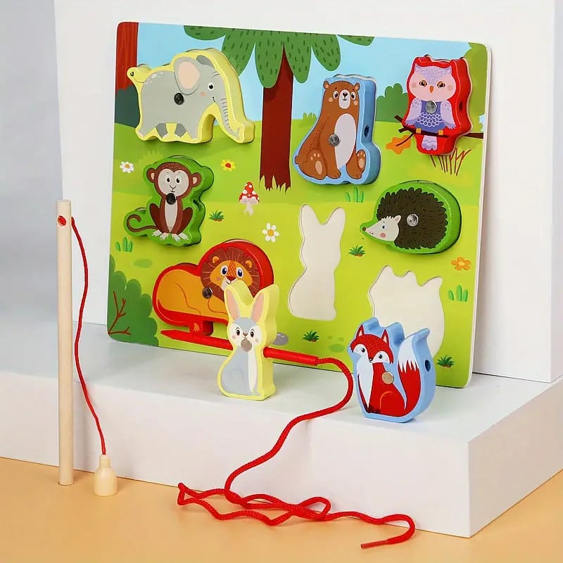 3D Magnetic Lacing Colorful Puzzle - Random Design - 003