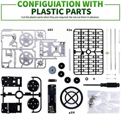 Kit de montage DIY 4x4 grimpeur pour voiture tout-terrain avec circuit électrique - 005