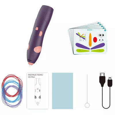 3D Pen - Rechargeable Fun Printing & Drawing Tool for Kids & Artists