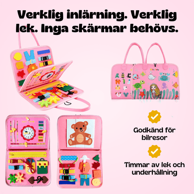 Fidtoy Montessori Busy Board for Toddlers 25-in-1 Early Learning Activity Toy