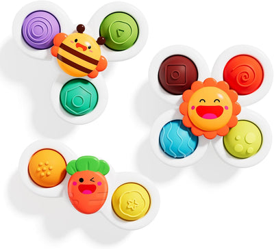 3 pièces Spinner à ventouse pour bébé