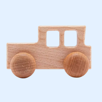 Fidtoy Voiture en Bois Wonder Wheels pour Tout-Petits, Jouet d'Apprentissage Montessori