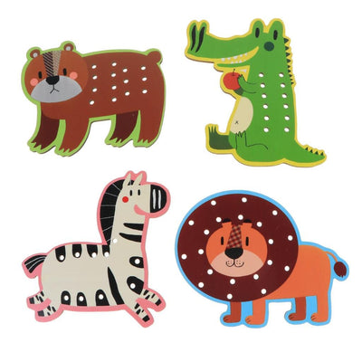 Creaciones Montessori Toys Juego de Enhebrado y Trazado Juguete Educativo Regalo para Niños AnimalJuguetes y Hobbies|Juguetes Preescolares y de Simulación|Juguetes de Madera y Hechos a Mano