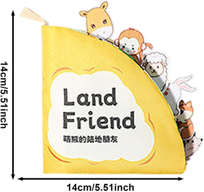 Qumiuu Libri da Bagno per Bambini | Libri di Teli da Bagno per Ragazze e Ragazzi,Libro interattivo Portatile per Bambini, Giocattoli per la Prima educazione per Ragazzi e Bambini 0-6 Mesi