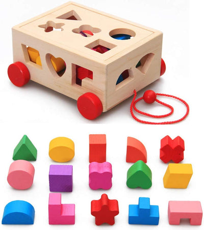 The Cube Car Wooden Play Kit (15 Shapes)