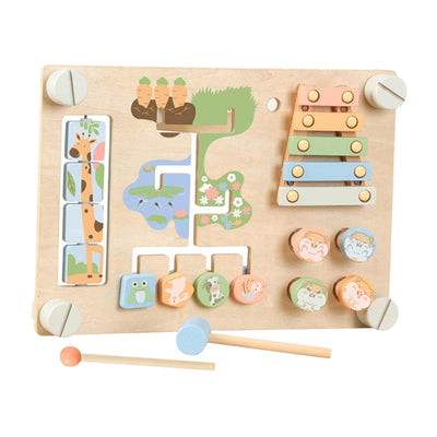 Tableau d'activités double face BNF pour l'apprentissage du piano à engrenages, jouet sensoriel pour bébé | Jouets pour bébé | Jouets de développement pour bébé1 Jouet de tambour pour enfants