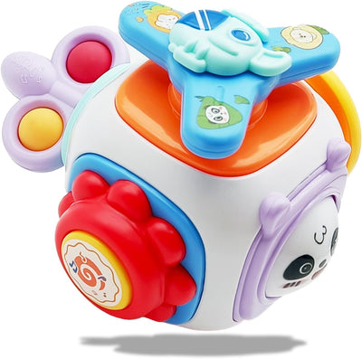 Juguetes sensoriales Montessori para niños pequeños de 2-3 años Actividades de viaje Cubo de tablero de actividades - Regalos para bebés de más de 18 meses para niños y niñas - Juguetes educativos de aprendizaje para viajes en avión o coche…