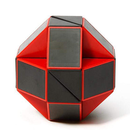 AdiChai ShengShou Rubic Snake Magic Speed Cube - Red and Black - Speed Magic Cubes
