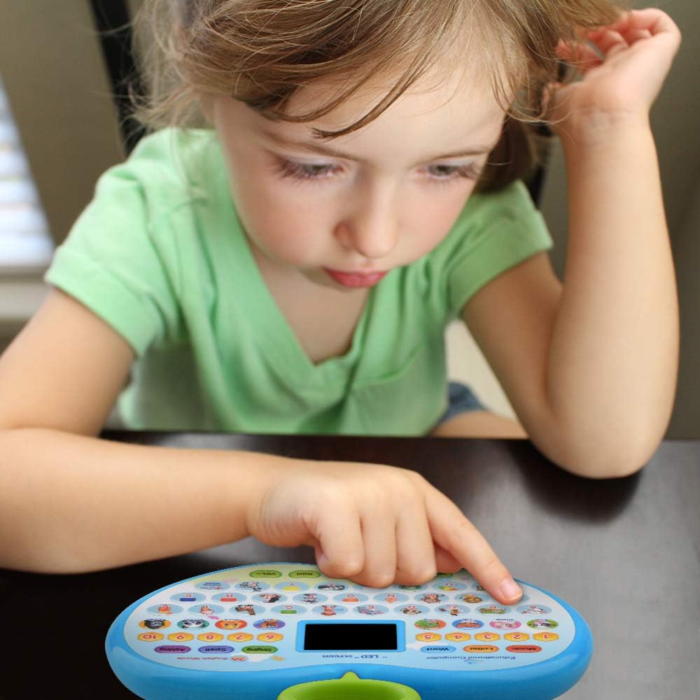 Fidtoy Apple Learning Computer Toy with LED Display for Kids