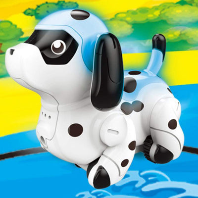 Fidtoy Inductive Dog Robot Follow the Line Toy with Color Changing Sounds and STEM Drawing Play