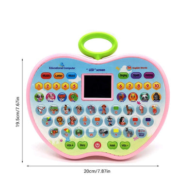 Fidtoy Apple Learning Computer Toy with LED Display for Kids