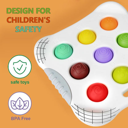 Dimple Digits Fidget Toy, Number & Shape Dimples Fidget Popper Toy, Pop Dimple Toys for Toddlers 1-3 Simple Poppers Dimple Fidget Toy Number Learning Toys