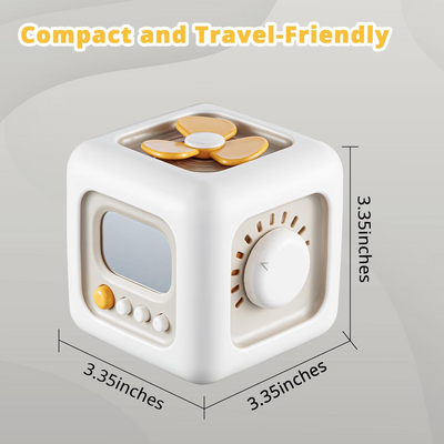 Fidtoy Montessori Busy Cube Sensory Toy for Toddlers 6-in-1 Activity