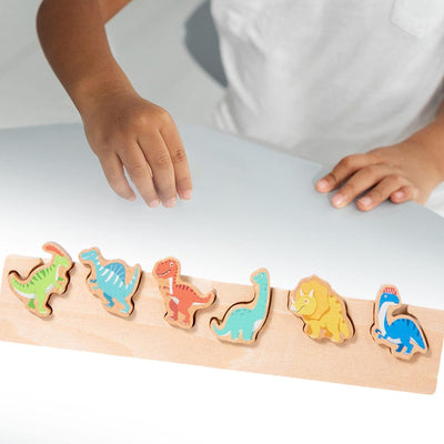 Puzzle Matching Board Toy Desktop Game for Preschool 1 2 3+ Year Old Dinosaur