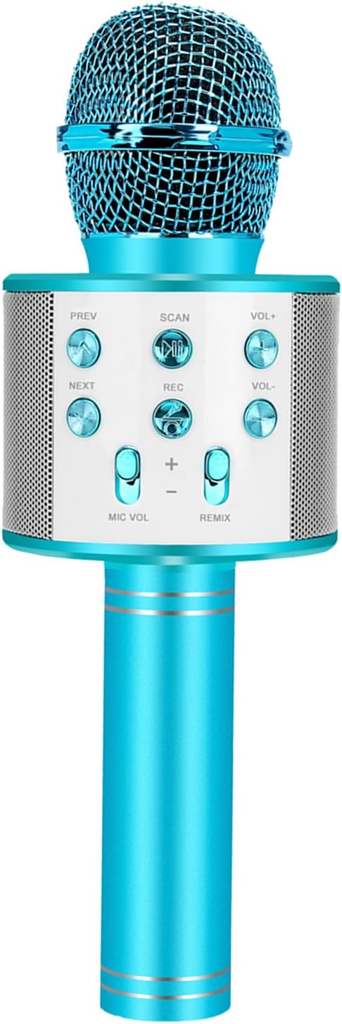 Fidtoy Wireless Bluetooth Karaoke Microphone for Kids & Adults