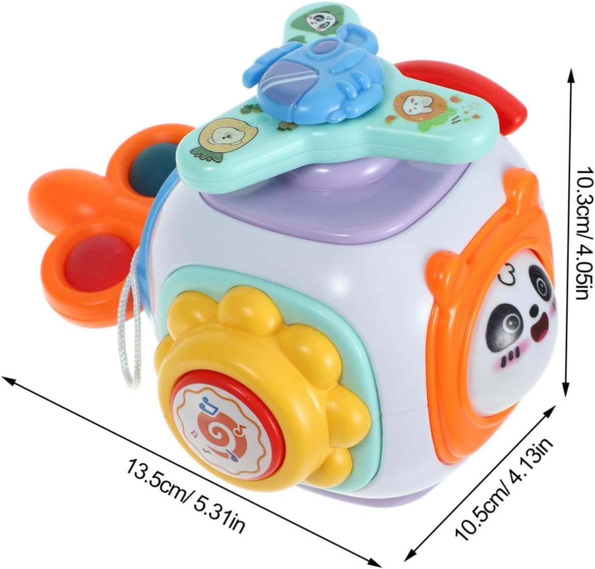 HANABASS Cubo de Actividades para Niños Pequeños Juguete Montessori Educativo Juguete de Viaje Sensory Play Aprendizaje para 1