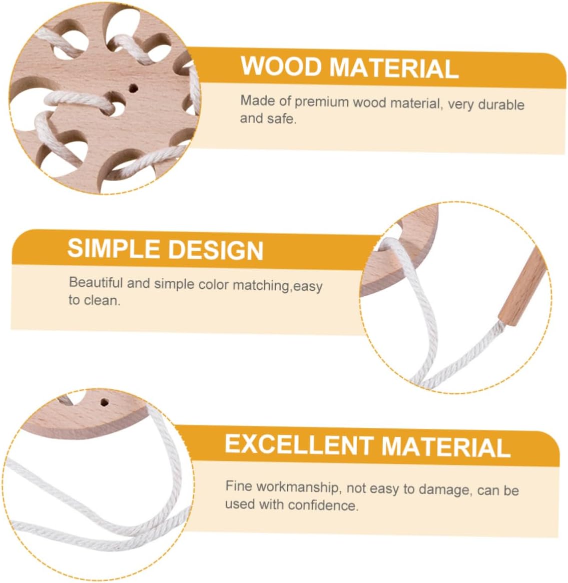 Wooden Lotus Root String Toys for Kids Learning Hand Eye Coordination String String String Game for Kids