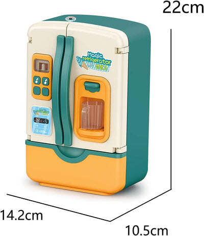 Fidtoy Mini Fridge Refrigerator Pretend Play Toy for Kids Kitchen Role Play Learning Set