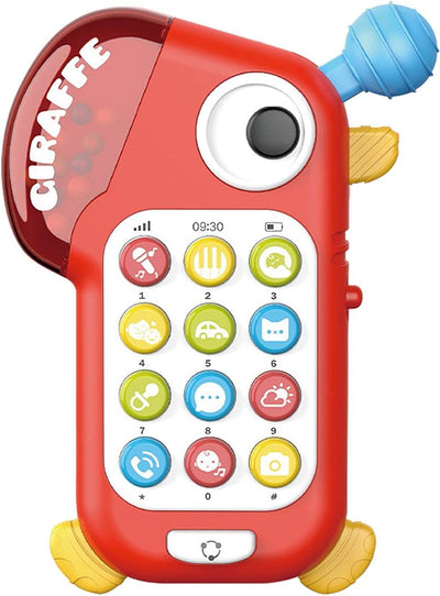 Juguete sensorial Fidtoy Learning con varias actividades para bebés, teléfono de juguete