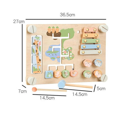 Tableau d'activités double face BNF pour l'apprentissage du piano à engrenages, jouet sensoriel pour bébé | Jouets pour bébé | Jouets de développement pour bébé1 Jouet de tambour pour enfants
