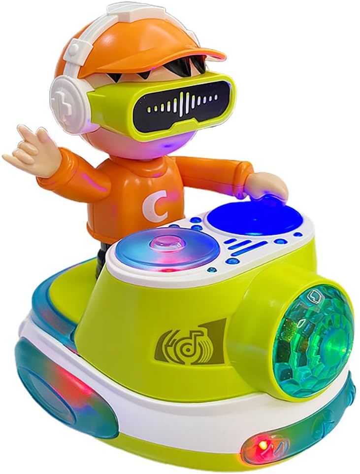 Fidtoy DJ Dancing Toy with Music Lights and Automatic Movement