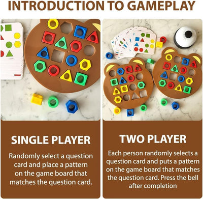 Geometric Shapes and Colors Matching Game