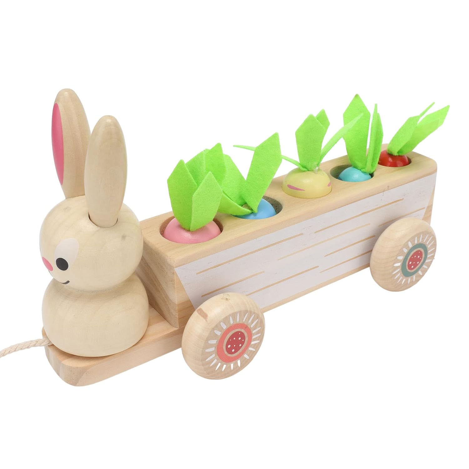 Fidtoy Animal Carrot Matching Montessori Toy | Toddler Fine Motor & Color Recognition Learning Toy
