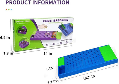 Fidtoy Code Breaking Challenge Game for Kids 2-Player Logic Deduction Strategy Board Game