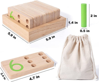 Number Counting Peg Board