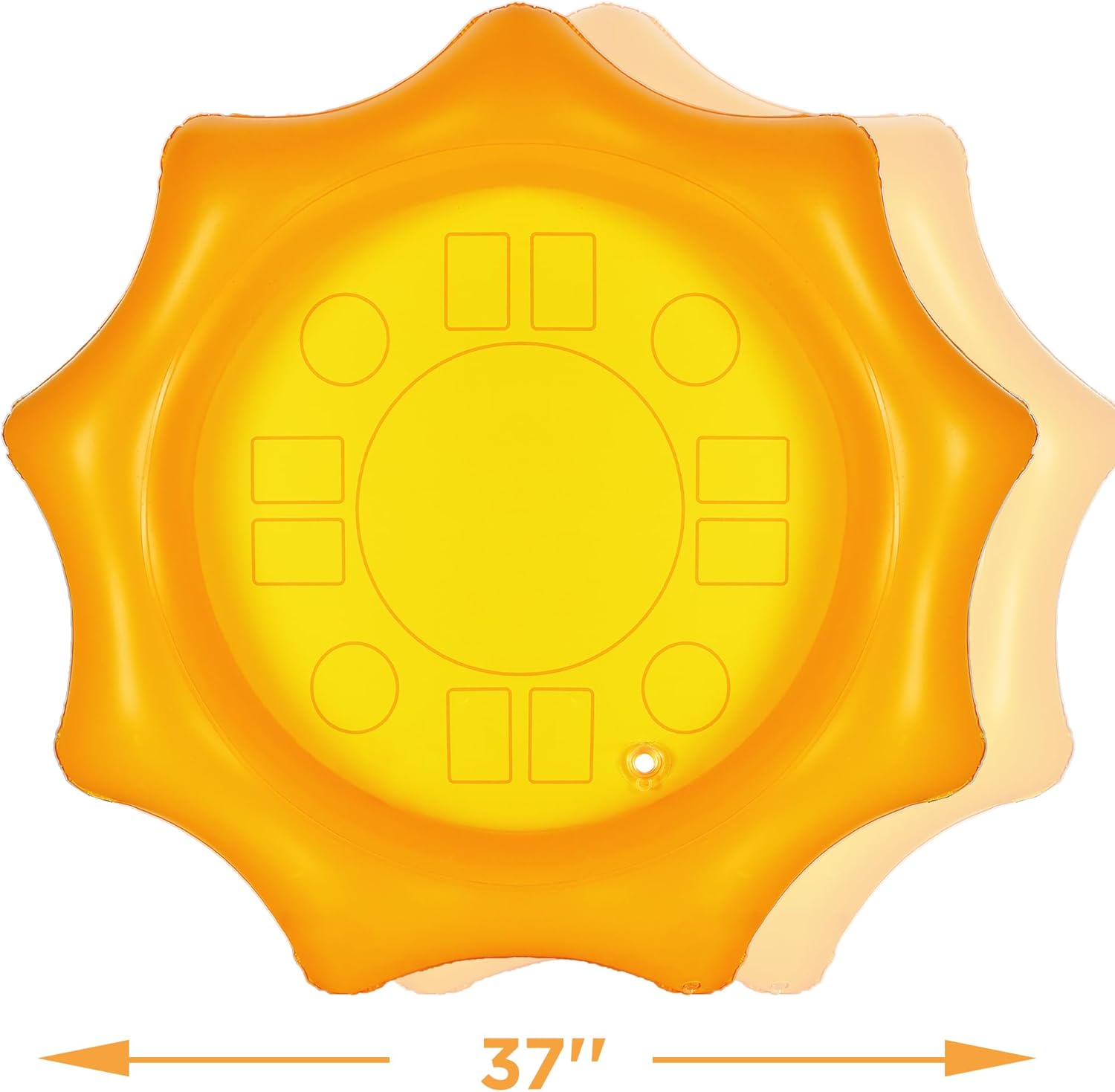 Lot de 2 saladiers/seaux à glace gonflables tournesol Fidtoy