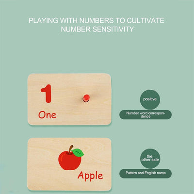 Jeu de comptage en bois Montessori Fidtoy Peg Board