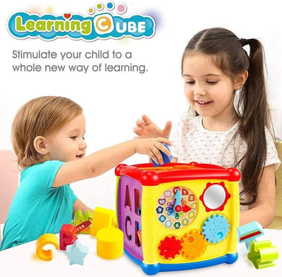 Cube d'activités à formes Huanger avec piano - 520