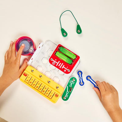 Fidtoy Buildable Electric Piano Circuit Kit for Kids, STEAM Electronic Music Keyboard Assembly Toy, Sound Exploration and Creative Circuit Building Kit Age 8+