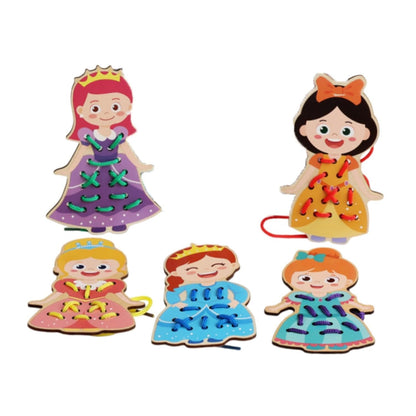 Lacing Cards for Preschoolers and Kids Motor Skills Toys Wooden Sewing Cards Style C|Other Educational Toys|Toys & Hobbies