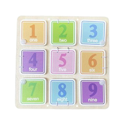 ATORSE Busy Board Preschool Educational Toy Fine Motor Skills Number Board