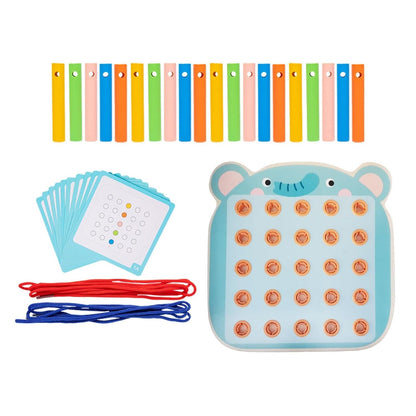 bnf Lacing Threading Toy with Cards Travel Toy for Car Age 3 4 5 6 Airplane Elephant Baby | Toys for Baby | Developmental Baby Toys