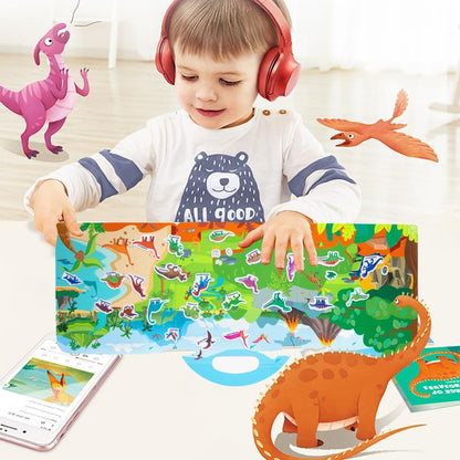 Unimore Kids Busy Book Jelly Quiet Book Toddler Travel Toys, Kids Sticker Book for Toddlers 3+ Preschool Learning Activities Reusable Learning & Education Sticker Book for Kids