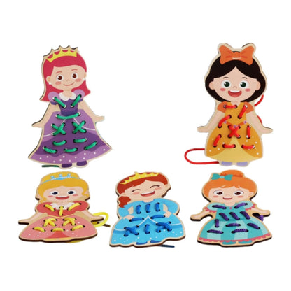 Lacing Cards for Preschoolers and Kids Motor Skills Toys Wooden Sewing Cards Style C|Other Educational Toys|Toys & Hobbies