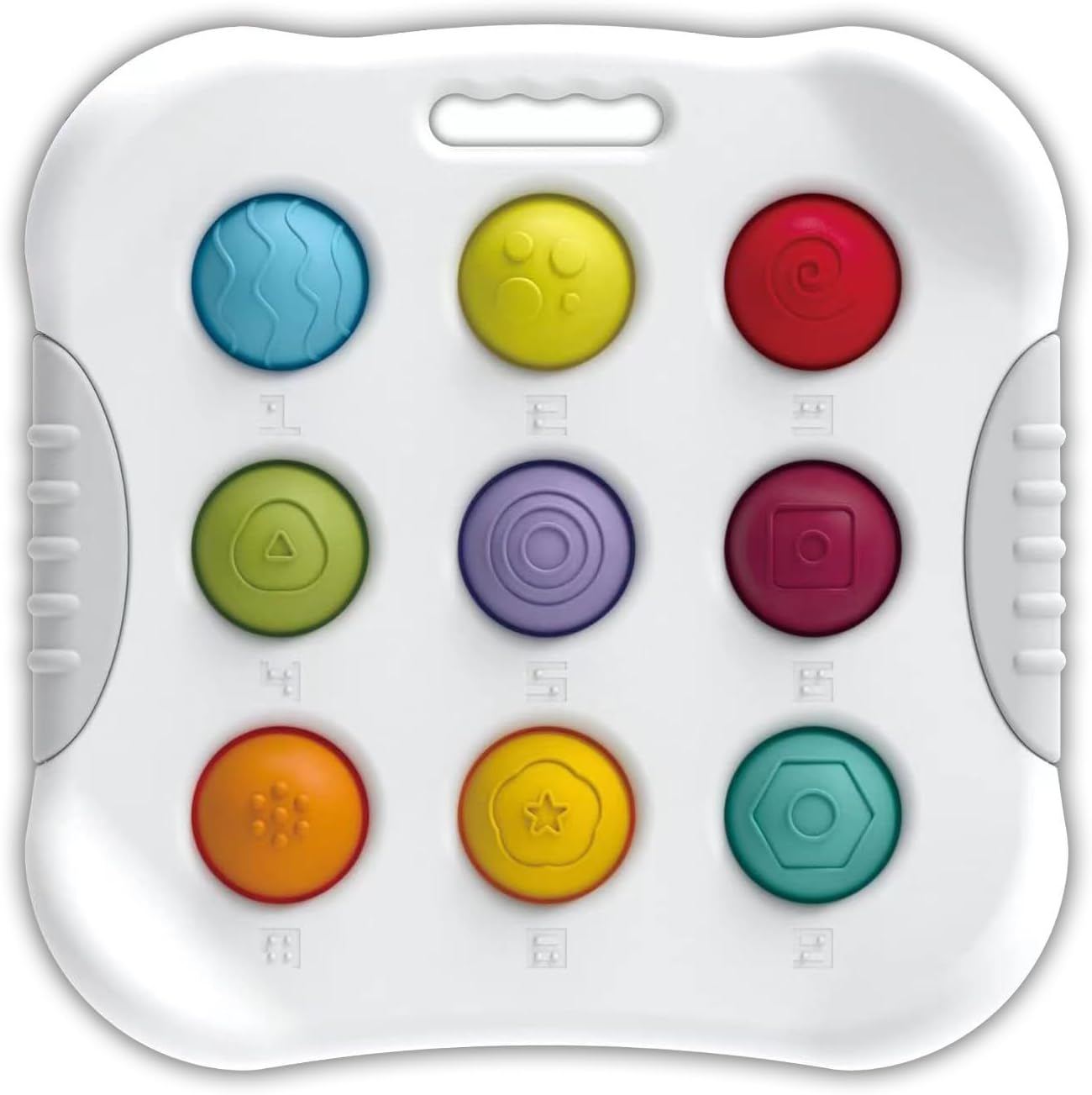 Dimple Digits Fidget Toy, Number & Shape Dimples Fidget Popper Toy, Pop Dimple Toys for Toddlers 1-3 Simple Poppers Dimple Fidget Toy Number Learning Toys