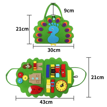 THE STYLE SUTRA Toddler Busy Board Portable Early Education for Travel Christmas Young