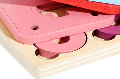 MagiDeal Wood Locks and Keys Toys Shape Color Matching Game, Birthday Gift, Early Educational Toy for Preschool Children