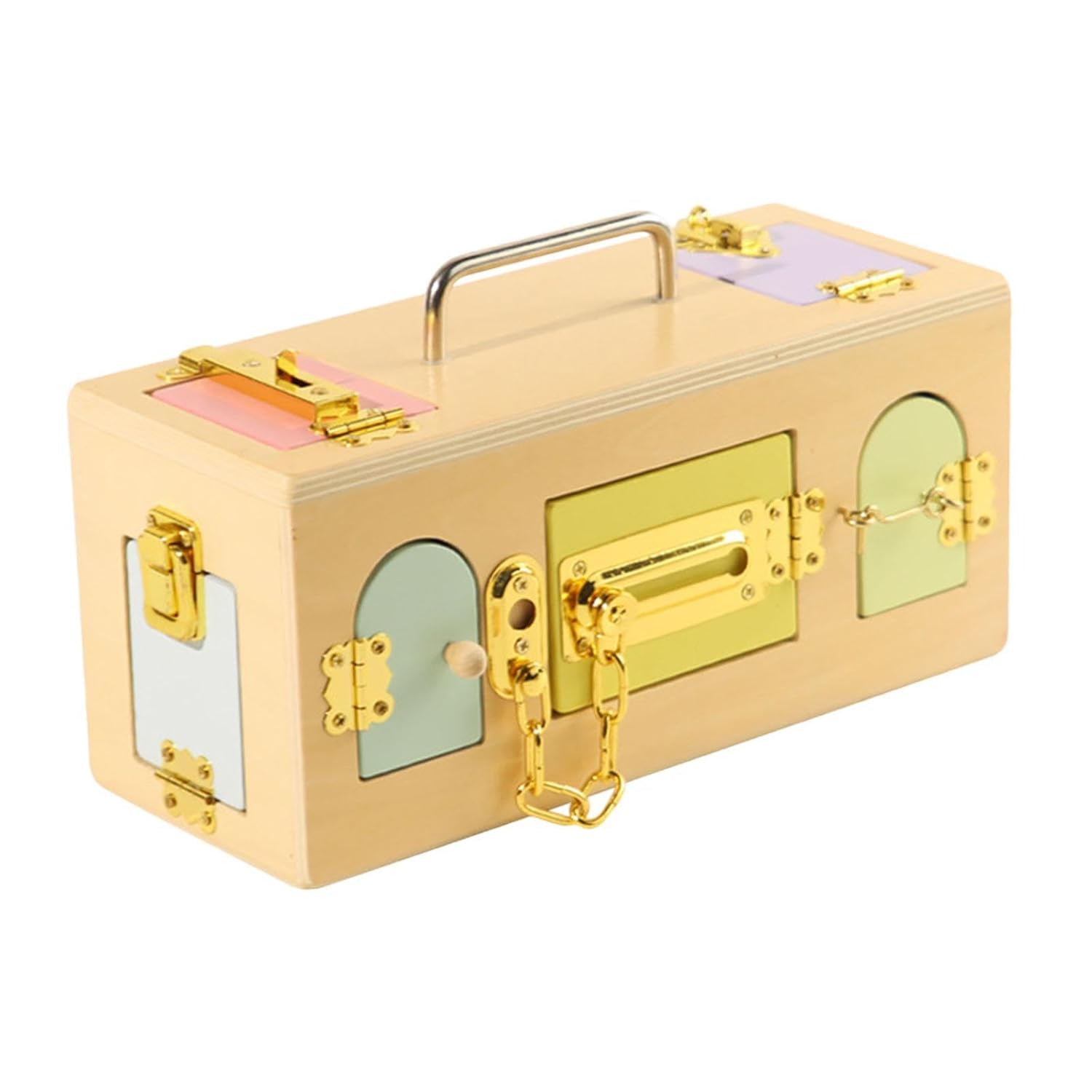 TREDYNEST Montessori Lock Box Toy Sensory Toy Interactive Activity Board for Kids Baby | Educational Toys | STEM Toys | Learning Toys