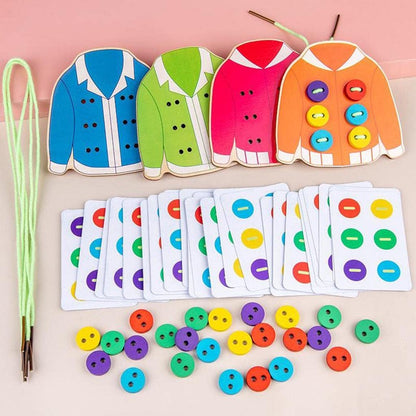 FytStycale Sewing Button Threading Activity for Children