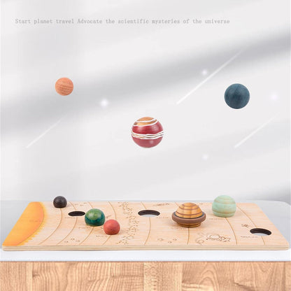 Solar System Model for Kids - Wooden Nine Planets Model Solar System | Science Astronomy Learning Toys, Planet Model Crafts Space Toys, Astronomy Planet Model Stem Toys KOT-au