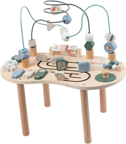 Activity Table Shape Recognition Track Maze with Bead Maze for Infant Kids