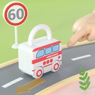 Fidtoy Unlock Train Team – Múltiples Vagones de Tren con Cerraduras para Niños