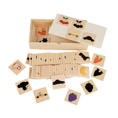 Lyla Wooden Shadow Puzzle Game Board Game for Boys Girls 3 4 5 Years Old Toddlers