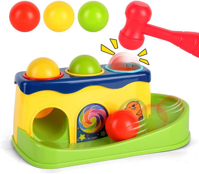 Fidtoy Hammering Pounding Toy for Toddlers 12+ Months