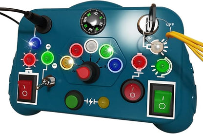 Montessori Busy Board With 12 LED Lights